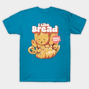 cartoon cat who loves bread T-Shirt